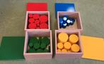 Montessori Cilinderblokken set 4 kistjes, Verzenden, Nieuw