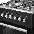 Wiggo WO-E603R(BX) Serie 3 - Gasfornuis - Zwart Rvs, Verzenden, Nieuw