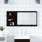 Badkamerspiegelkast Zwart Eiken – Wandkast met Opbergruimte, Huis en Inrichting, Kasten | Overige, Verzenden, Nieuw