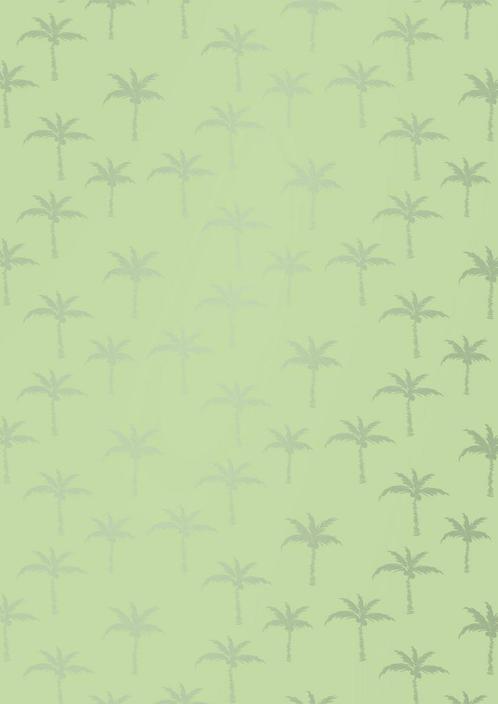 Inpakpapier Zomerse Palmbomen Limoengroen - Breedte 70 cm -, Hobby en Vrije tijd, Knutselen, Overige typen, Nieuw, Ophalen of Verzenden