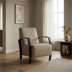 Leren fauteuil Glory - Toledo Khaki (taupe/bruin), Huis en Inrichting, Fauteuils, Nieuw, Ophalen of Verzenden, 50 tot 75 cm, Industrieel, Modern