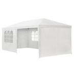 Partytent met zijwanden - 3x6 m - Wit, Tuin en Terras, Partytenten, Verzenden, Nieuw