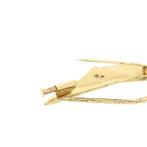 Vintage gouden broche met diamanten; 0,04 ct., Gebruikt, Overige kleuren, Ophalen of Verzenden, Met edelsteen