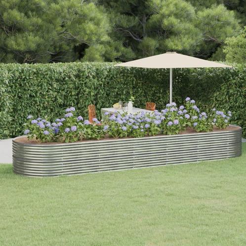 vidaXL Plantenbak 510x140x68 cm gepoedercoat staal, Tuin en Terras, Bloembakken en Plantenbakken, 100 cm of meer, Nieuw, Metaal