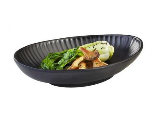 Zwarte Melamine Serveerschaal | 26,5 x 19,5 cm | Aiko Line, Zakelijke goederen, Horeca | Overige, Verzenden