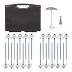 ProPlus Schroefbare tentharingen set - metaal - 20 cm - 2..., Ophalen of Verzenden, Nieuw