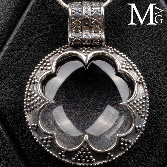 Sterrenzilveren hanger met kwarts – Viking, Verzamelen, Mineralen en Fossielen