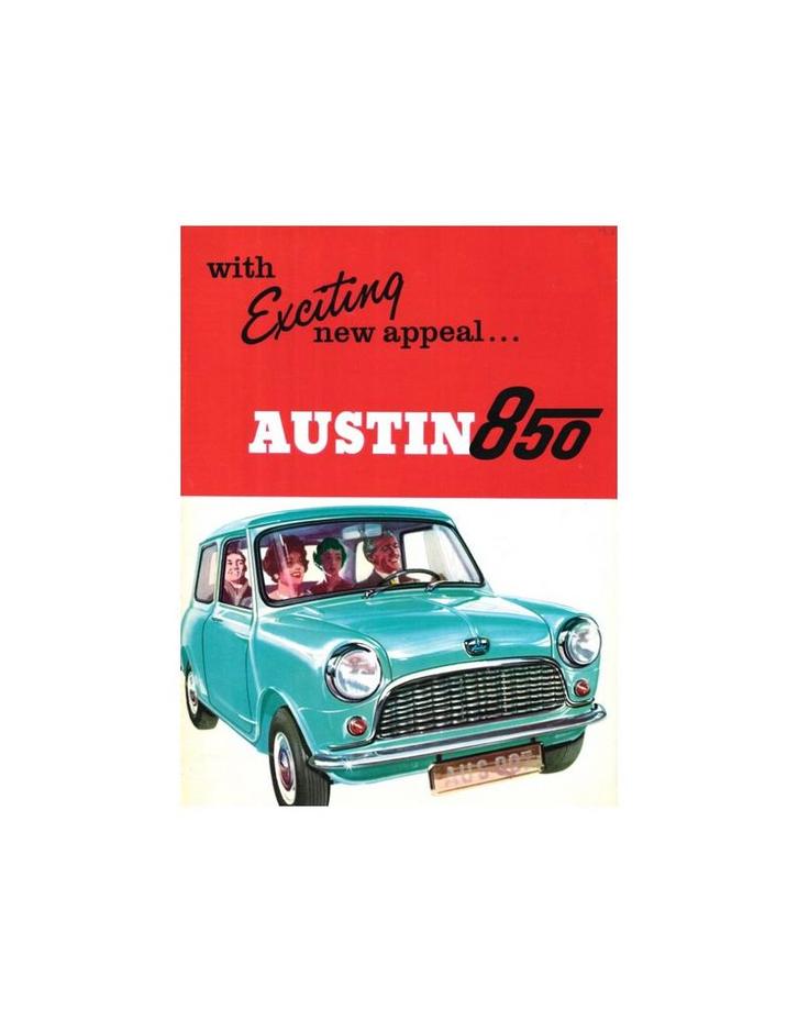 1962 AUSTIN 850 BROCHURE ENGELS (USA), Boeken, Auto's | Folders en Tijdschriften