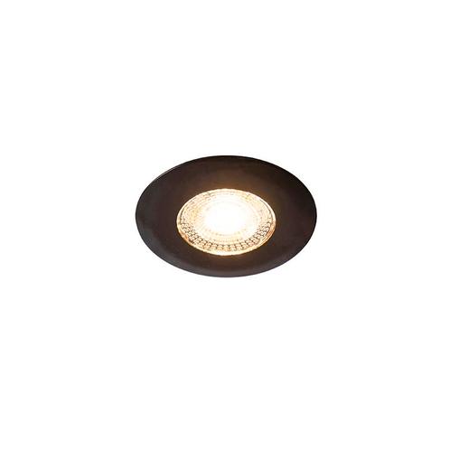 Inbouwspot zwart incl. LED 3-staps dimbaar IP44 - Ulo, Tuin en Terras, Buitenverlichting, Nieuw, Kunststof