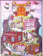 JANUARY RUSLAND RWARY YEARS ON TOP GET HIGHER (lijst optie), Verzamelen, Posters, Verzenden, Nieuw, Overige onderwerpen, Met lijst