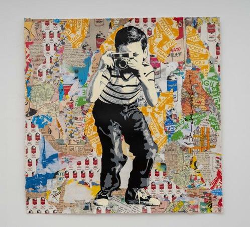 Mr Brainwash (1966) - Smile (UNQ 1/1), Antiek en Kunst, Kunst | Schilderijen | Modern