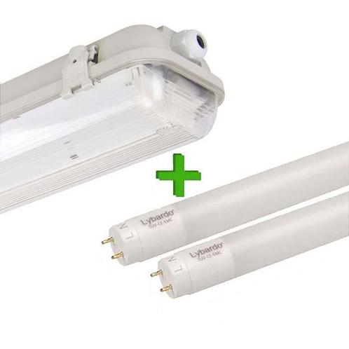 LED TL armatuur IP65 60 cm incl. 2x LED TL buis 7.6W 4000K, Huis en Inrichting, Lampen | Overige, Nieuw, Verzenden