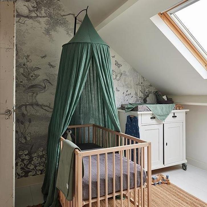 Jollein Klamboe vintage 245cm ash green, Kinderen en Baby's, Kinderkamer | Bedden, Verzenden