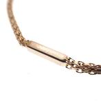 Gouden staafjes armband | 20,5 cm (gouden armband), Ophalen of Verzenden, Gebruikt, Overige kleuren, Goud