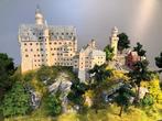 Märklin  - Diorama Slot Neuschwanstein op rots - geweatherd,, Hobby en Vrije tijd, Nieuw