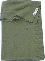 Meyco Baby Mini Knots wiegdeken - forest green - 75x100cm -, Kinderen en Baby's, Verzenden, Nieuw