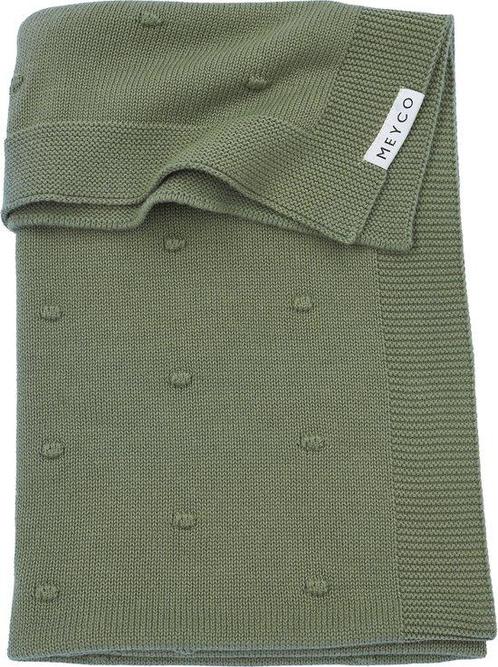 Meyco Baby Mini Knots wiegdeken - forest green - 75x100cm -, Kinderen en Baby's, Overige Kinderen en Baby's, Nieuw, Verzenden