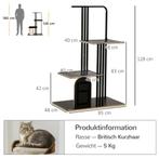 TRUUSK Krabpaal 128cm - Hoogwaardige Kattenboom - Met Kussen, Dieren en Toebehoren, Katten-accessoires, Verzenden, Nieuw