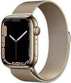 Apple Watch Series 7 45 mm kast van goud roestvrij staal met, Verzenden, Zo goed als nieuw