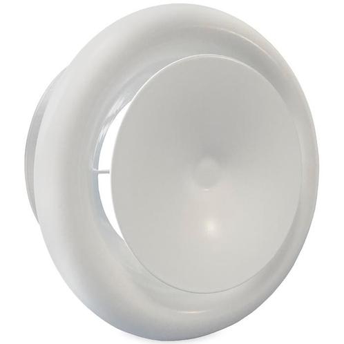 Rooster/ventiel (luchttoevoer) Ø 125mm staal - wit - MET BUS, Doe-het-zelf en Verbouw, Ventilatie en Afzuiging, Nieuw, Verzenden