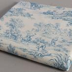 Prachtige Toile de Jouy blauw - Meubelstof - 250 cm - 280 cm