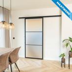Stalen Schuifdeur met koofsysteem 3 Vlaks Maatwerk Mat glas, Doe-het-zelf en Verbouw, Kozijnen en Schuifpuien, Nieuw, Metaal, Inclusief glas