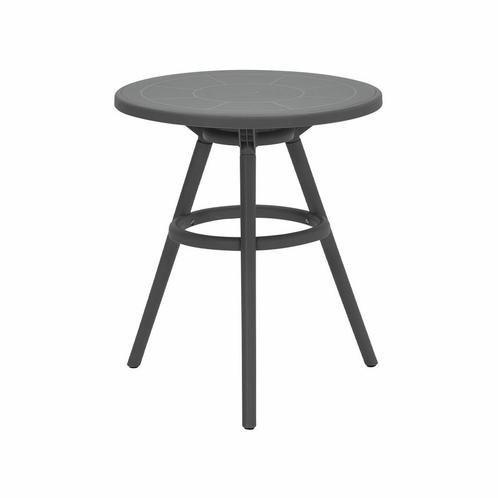 Garden Impressions Faria tuintafel Ø60 cm - donker grijs, Tuin en Terras, Tuinsets en Loungesets, Verzenden
