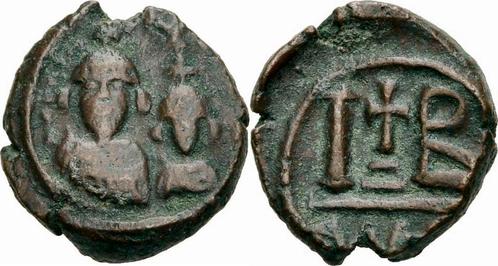 613-618 Byzanz Heraclius Æ 12 Nummi Alexandria Dodekanumm.., Postzegels en Munten, Munten | Europa | Niet-Euromunten, Verzenden