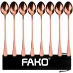 Fako Bijoux® - 8 Lange Lepels - Latte Macchiato - Longdrink, Huis en Inrichting, Verzenden, Nieuw