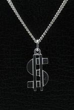 Zilveren US Dollar ketting hanger, Verzenden, Nieuw