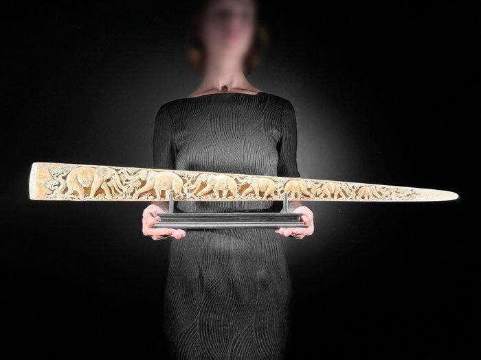 GEEN MINIMUMPRIJS - Prachtige grote handgesneden zwaardvis -, Antiek en Kunst, Kunst | Designobjecten