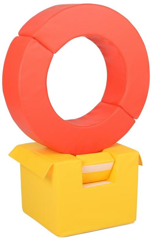 Foam blokken - hoepel - Ø 78 cm - 3 delig - oranje geel, Kinderen en Baby's, Speelgoed | Educatief en Creatief, Nieuw, Ophalen of Verzenden