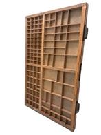 Vitrinekast - Printers tra - Hout - 83x 53 cm, Antiek en Kunst, Curiosa en Brocante