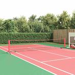 vidaXL Tennisnet Vouw Zwart en rood 494.5 x 90 x 87 cm, Sport en Fitness, Tennis, Verzenden, Nieuw