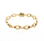 8 Krt. Fantasie schakel armband | 19,5 cm (gouden armband), Sieraden, Tassen en Uiterlijk, Antieke sieraden, Ophalen of Verzenden