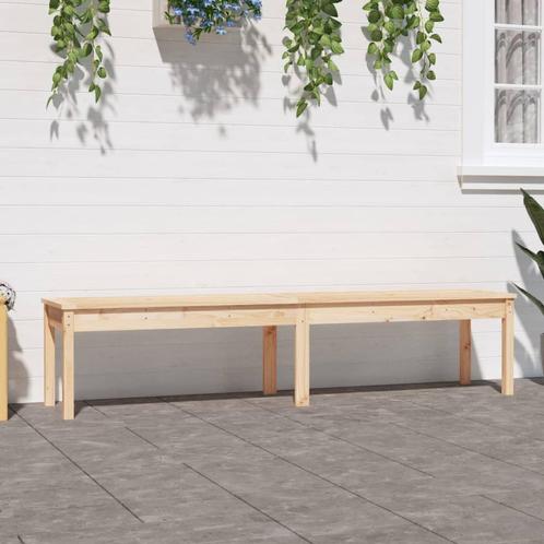vidaXL Tuinbank 2-zits 203,5x44x45 cm massief grenenhout, Tuin en Terras, Tuinbanken, Nieuw, Verzenden