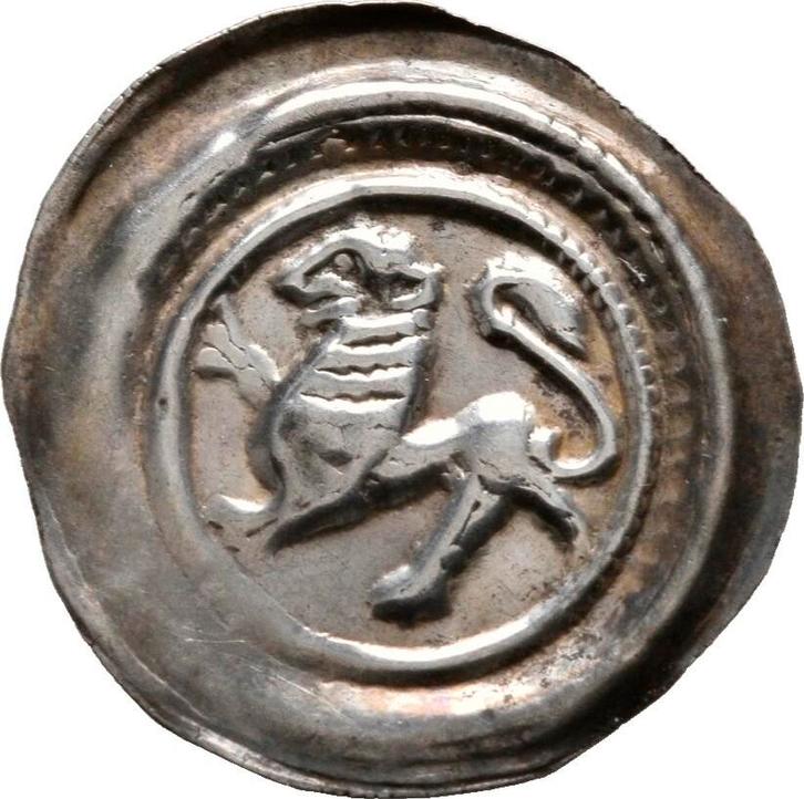 Brakteat Braunschweig en Lueneburg: Heinrich der Lange, 1..., Postzegels en Munten, Munten | Europa | Niet-Euromunten, Verzenden