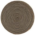 Natuurlijk Jute Vloerkleed 120cm | Retourdeal 55%, Rond, Nieuw, Ophalen of Verzenden, Modern spiraal ontwerp