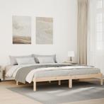 vidaXL Bedframe extra lang zonder matras massief grenenhout, Bruin, Verzenden, Hout, Nieuw