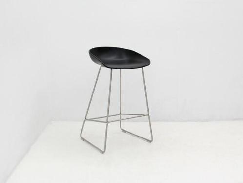 HAY About a Stool Barkruk - kunststof zwart - onderstel RVS, Auto-onderdelen, Ophanging en Onderstel, Gebruikt, Ophalen of Verzenden