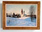 A. Tehrapoda? (XX) - Suzdal Cathedral and church in winter, Antiek en Kunst, Kunst | Schilderijen | Klassiek