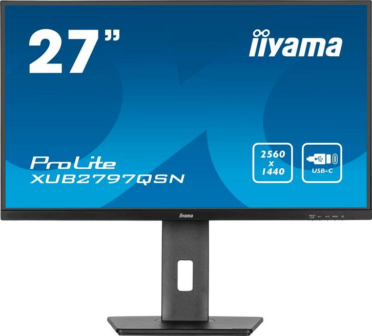 Iiyama ProLite XUB2797QSN-B2 Zwart , 27 Quad HD monitor, Computers en Software, Monitoren, IPS, 1 tot 2 ms, Refurbished, Quad HD (2K)