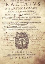 Cipolla Bartolomeo - Varii ac Perutiles Tractatus - 1586, Antiek en Kunst, Antiek | Boeken en Bijbels