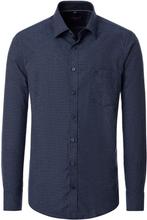 Casa Moda Overhemd Structure Navy maat M Heren, Verzenden, Nieuw, Blauw, Casa Moda