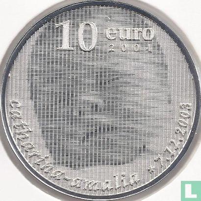 Nederland 10 euro 2004 (PROOF) Birth of Princess Cathari..., Postzegels en Munten, Munten | Nederland, Losse munt, Goud, Zilver