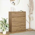 vidaXL Dressoir 80x35x99 cm spaanplaat artisan eikenkleurig, Verzenden, Nieuw, Overige houtsoorten