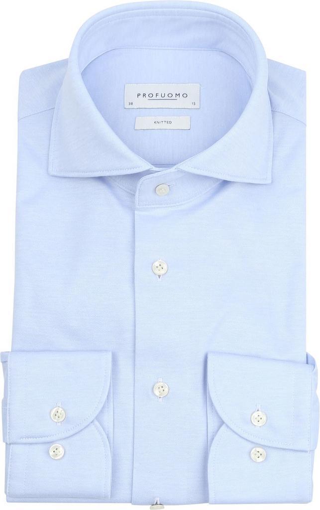 Profuomo Knitted Overhemd Lichtblauw maat 44 Heren, Kleding | Heren, Overhemden, Nieuw, Verzenden