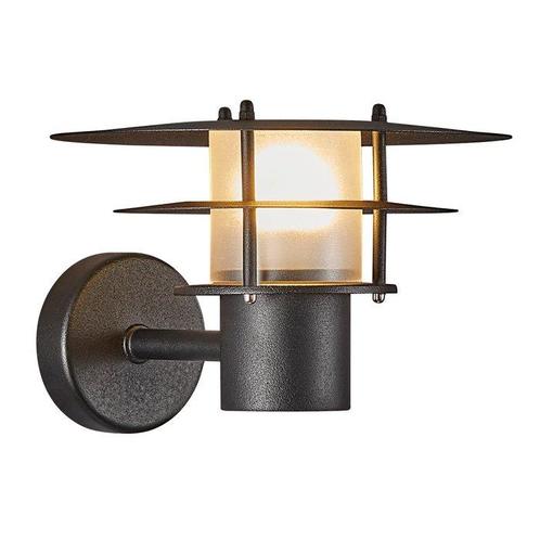 Nordlux - Wandlamp (2) - Bastia 24 - Zwart - Glas, Metaal -, Antiek en Kunst, Antiek | Lampen