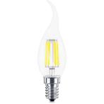 LED Lamp E14 Kaars Filament Gebogen Flame Tip - Brinton -, Led-lamp, Soft of Flame, E14 (klein), Nieuw