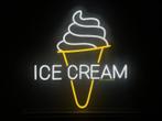 IJS ice ceam NEON sign bord led lichtbord verlichting lamp X, Verzenden, Nieuw